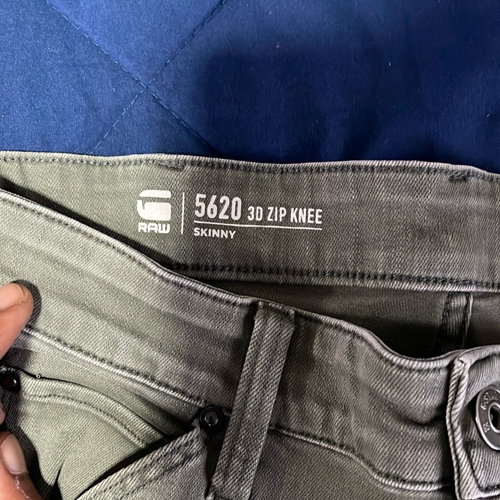 G-star raw jeans color olive green